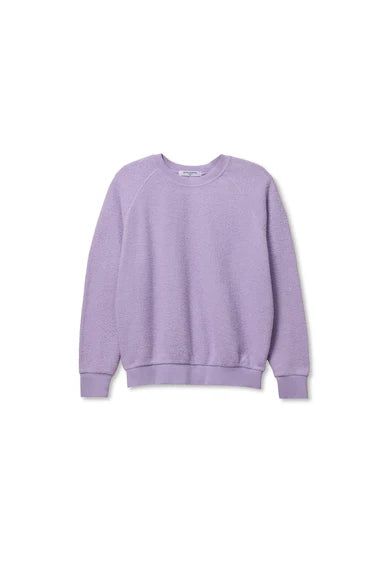 Ziggy Reverse Fleece Crewneck Sweatshirt in Ultraviolet