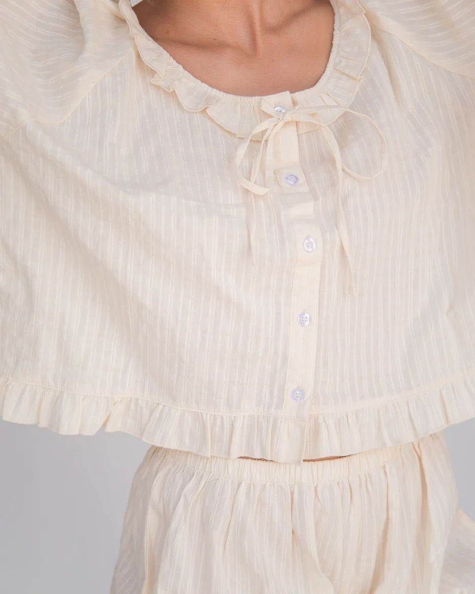 Romeo Set in Cream Eyelet