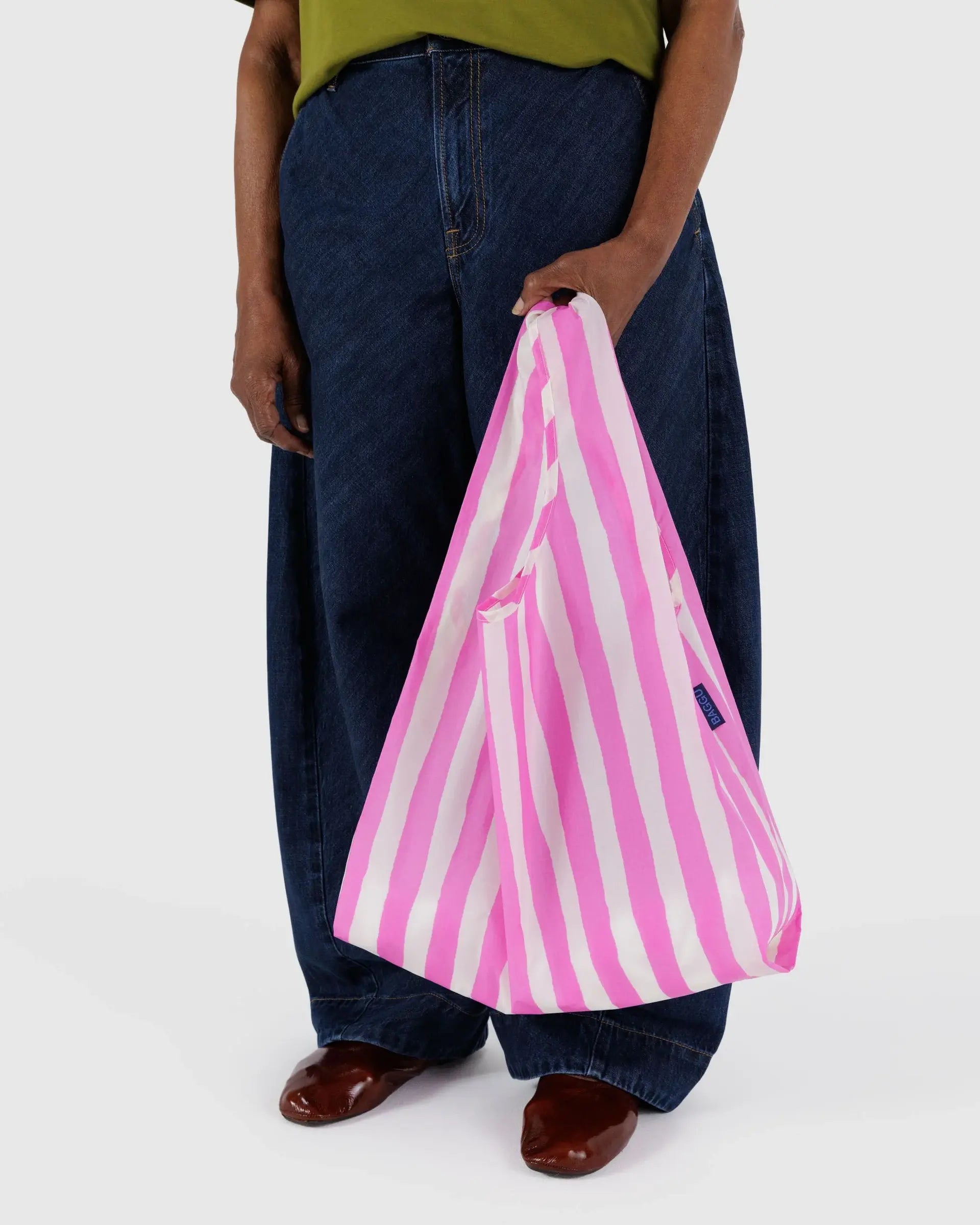 Standard Baggu in Pink Painted Stripe