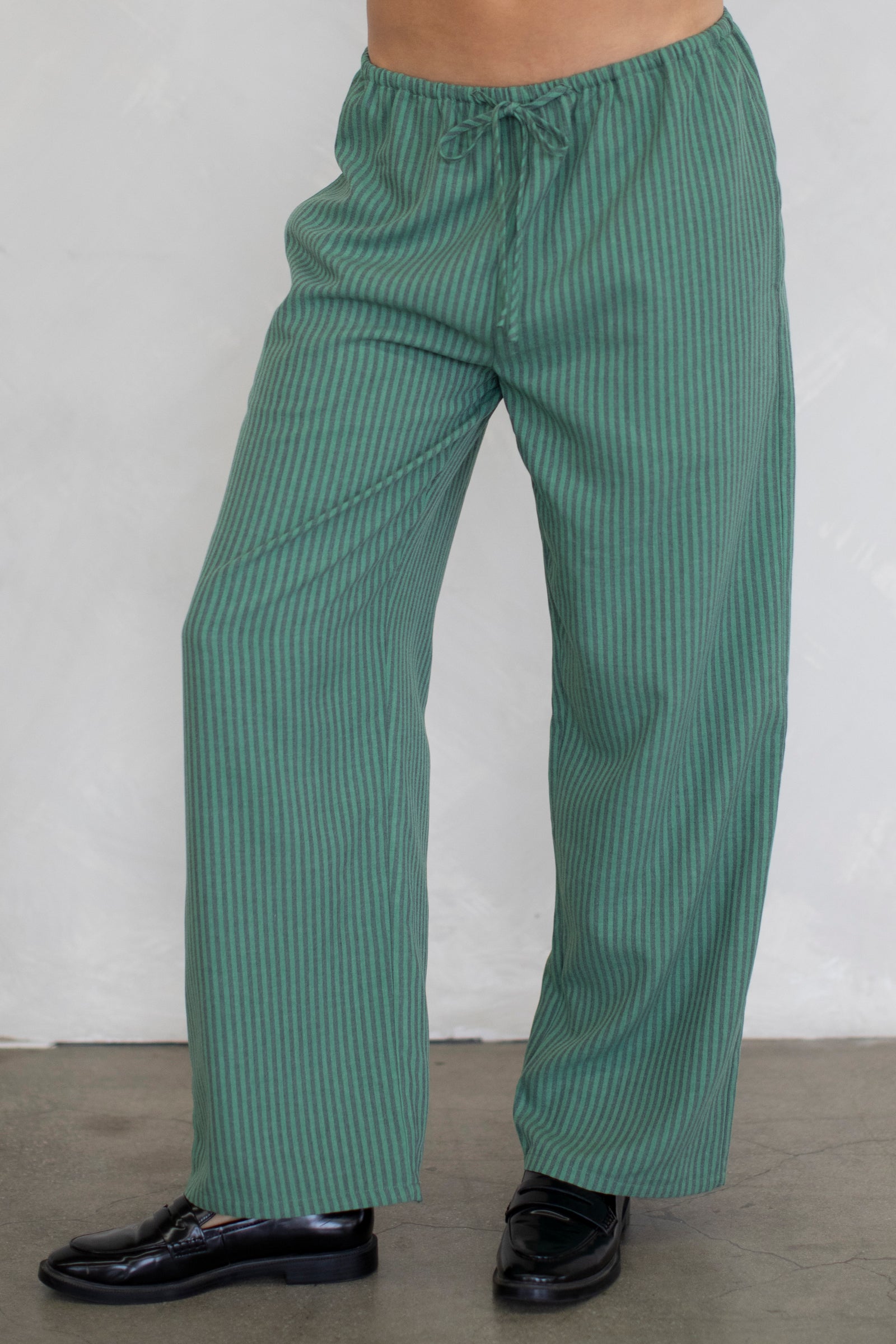 Frankie Stripe Pants in Juniper
