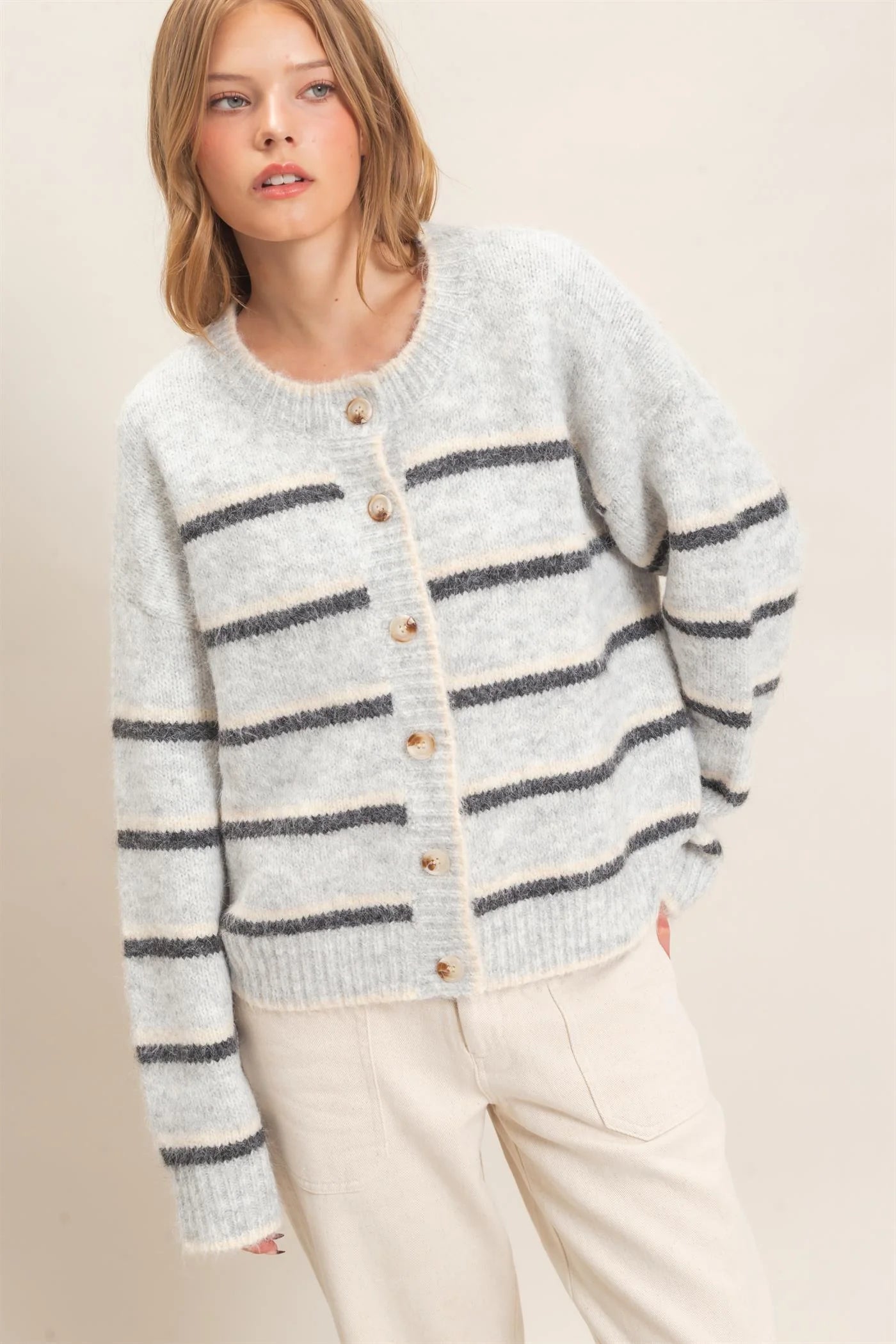 Jennie Stripe Cardigan