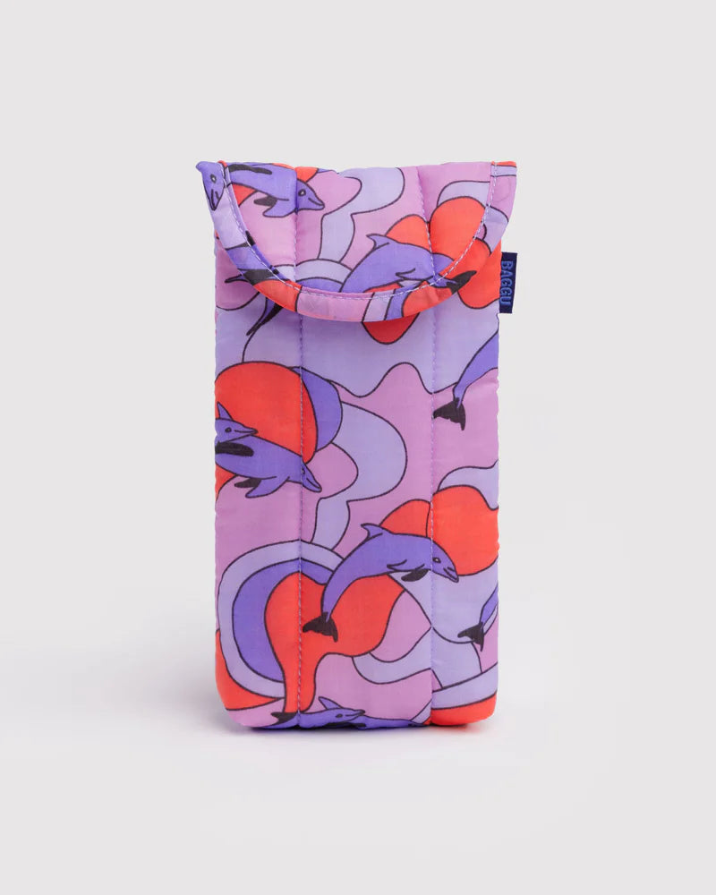 Puffy Glasses Sleeve in Dolphins