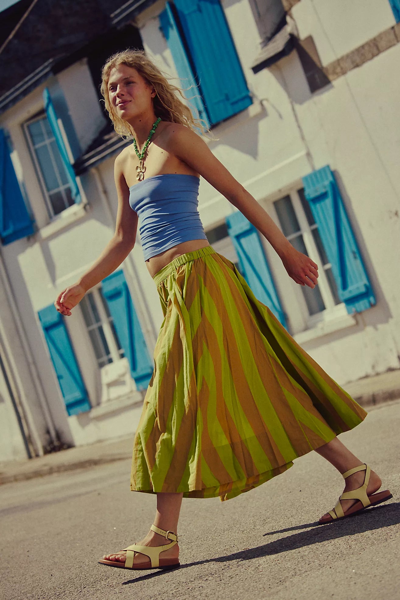 Lowen Midi Skirt in Retro Combo