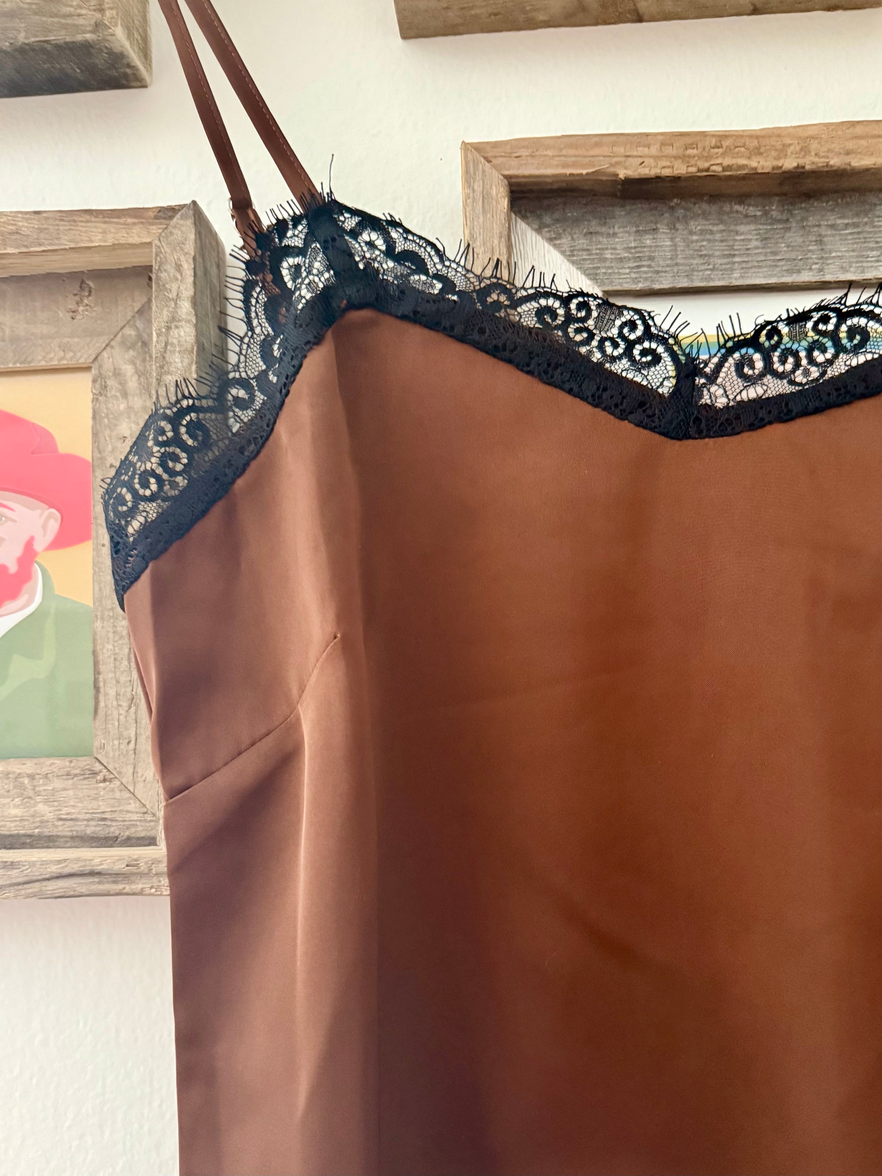 Irina Tank in Chocolate