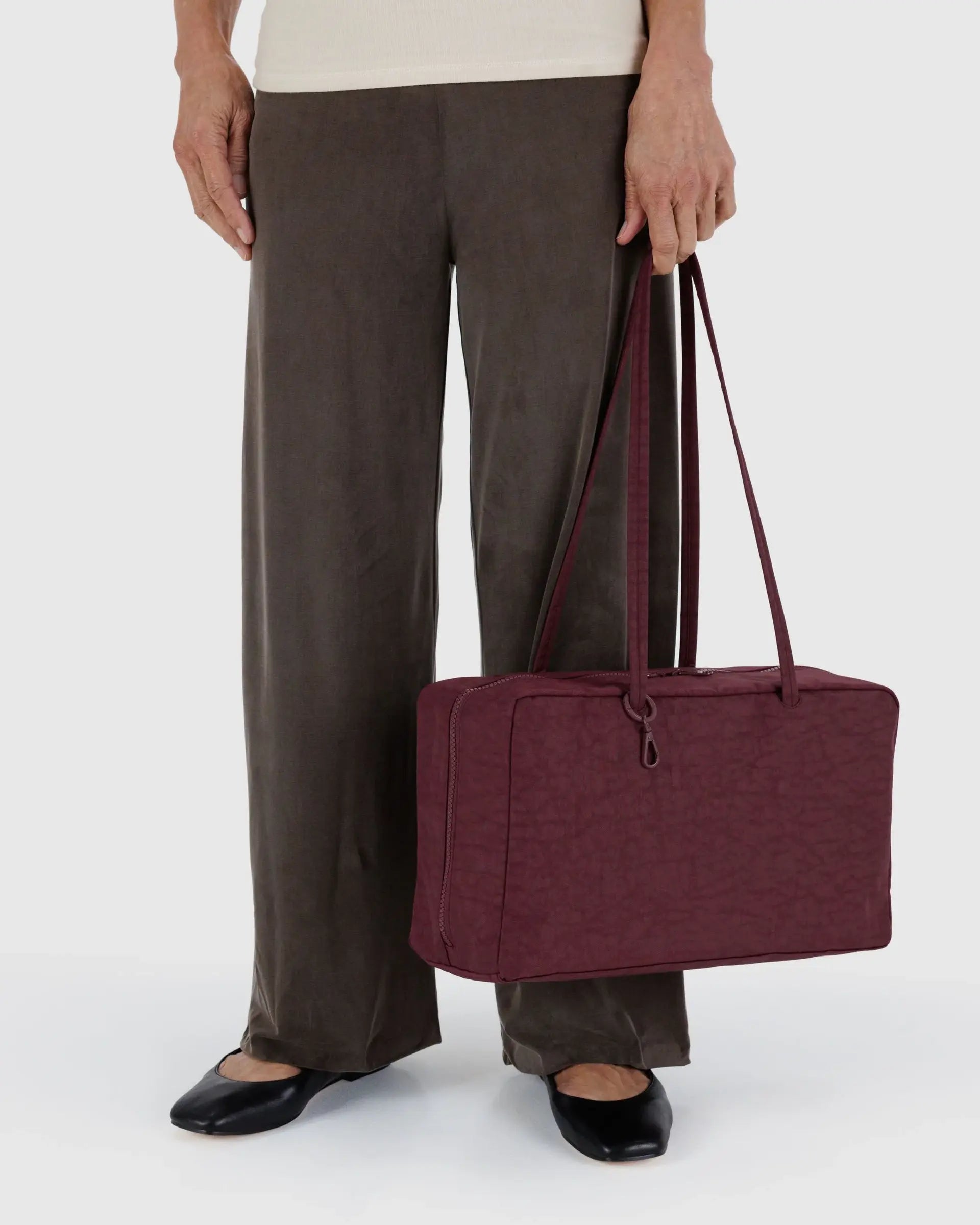 Medium Bowler Bag in Mahogany