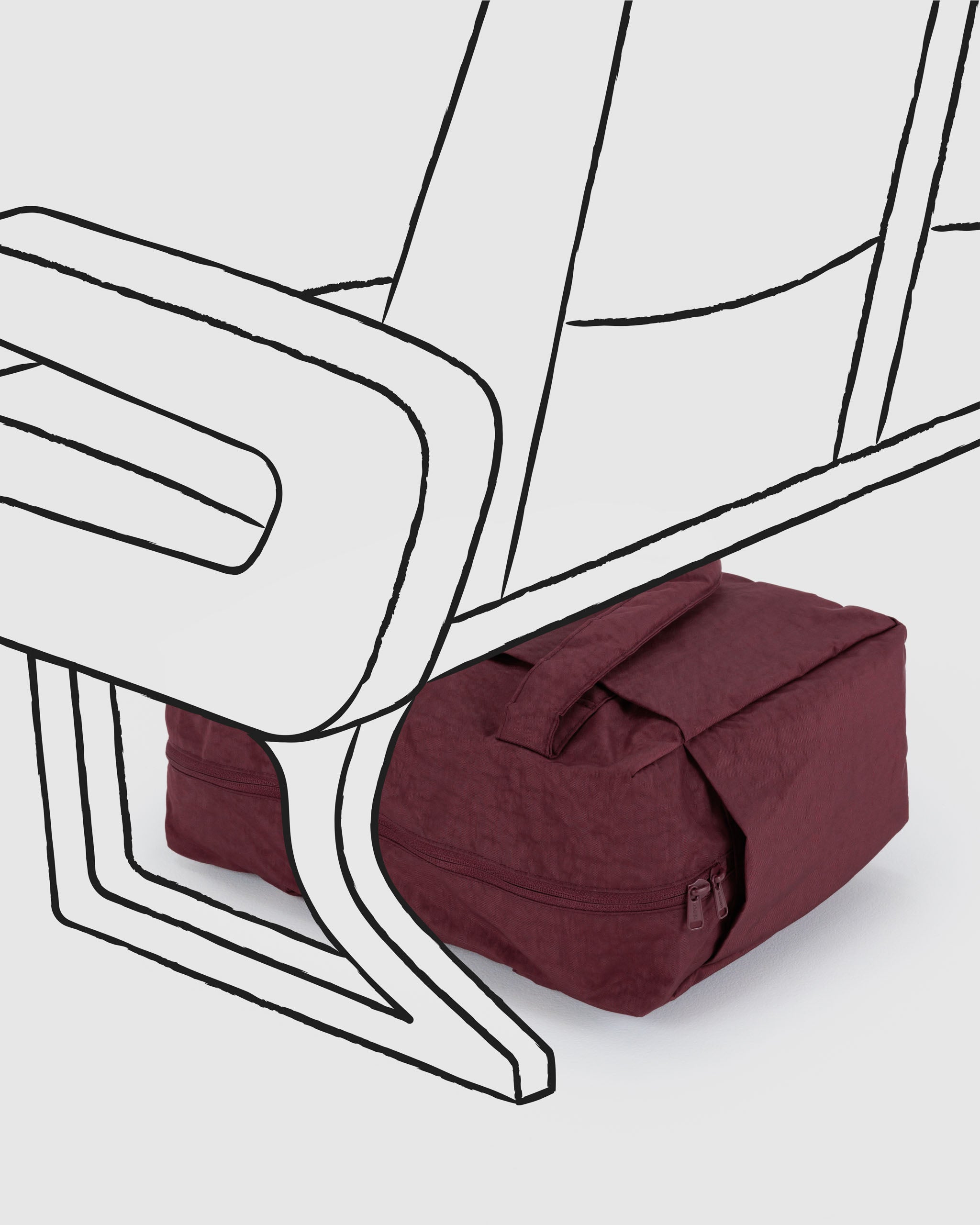 Small Cloud Carry On in Mahogany