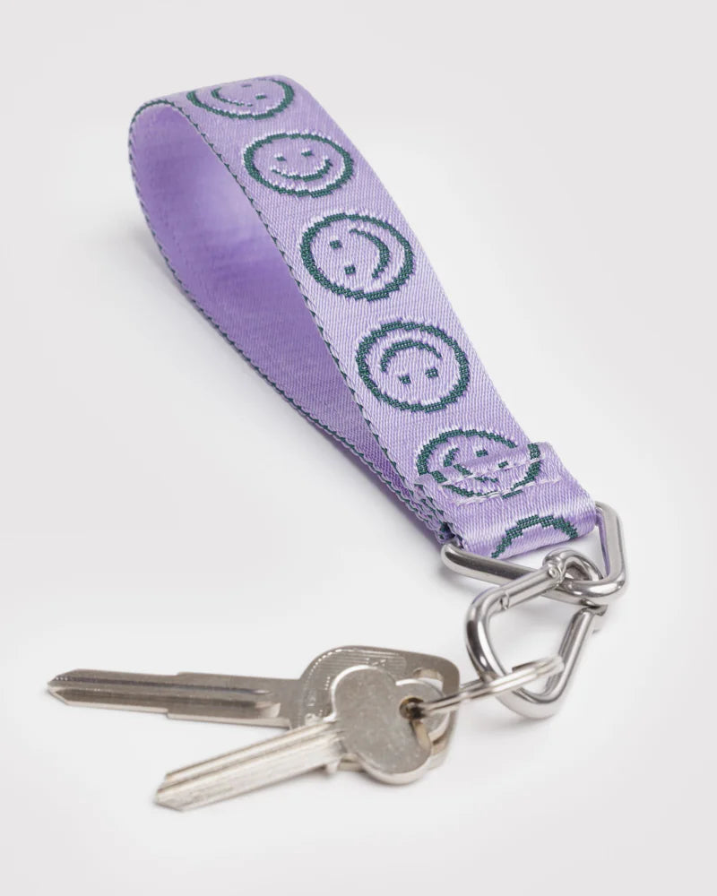 Logo Keychain in Lilac Happy