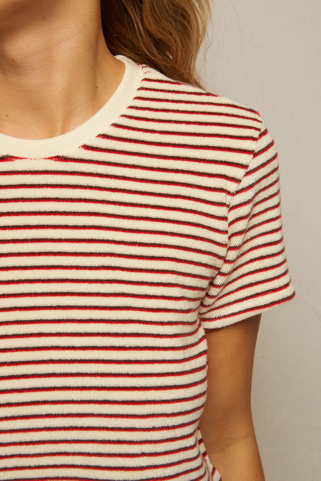 Bree Terry Top in Poppy Chocolate