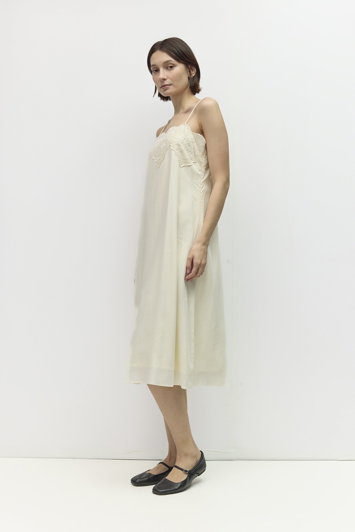 Heidi Midi Dress in Cream