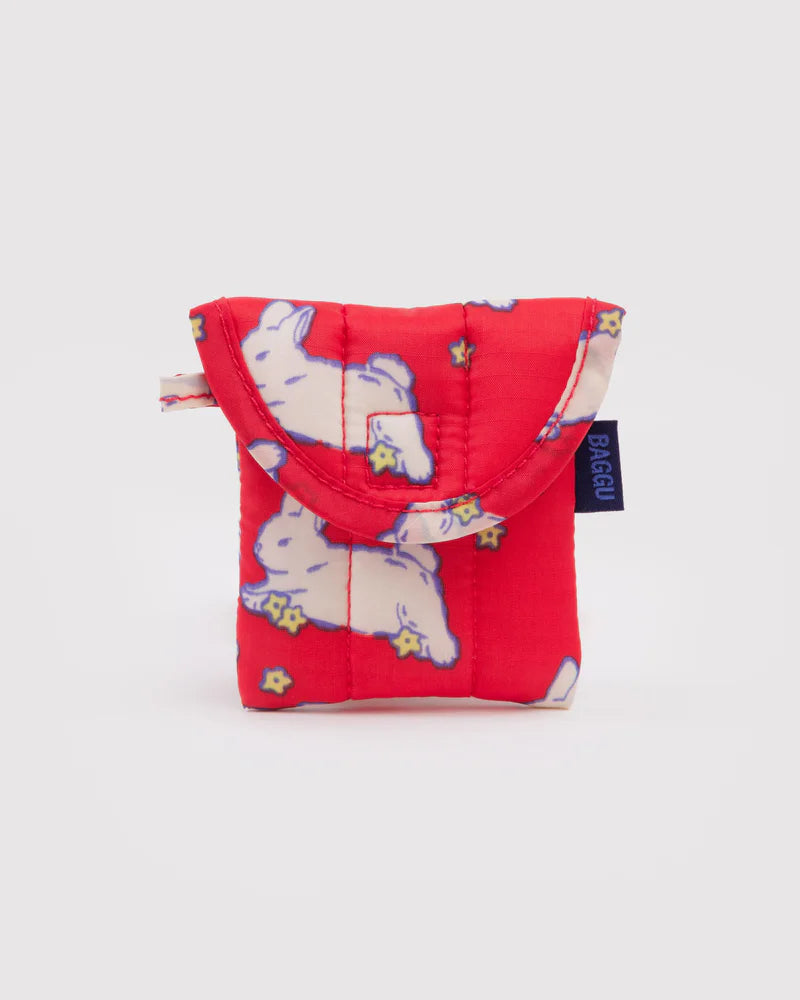 Puffy Earbuds Case in Bunnies