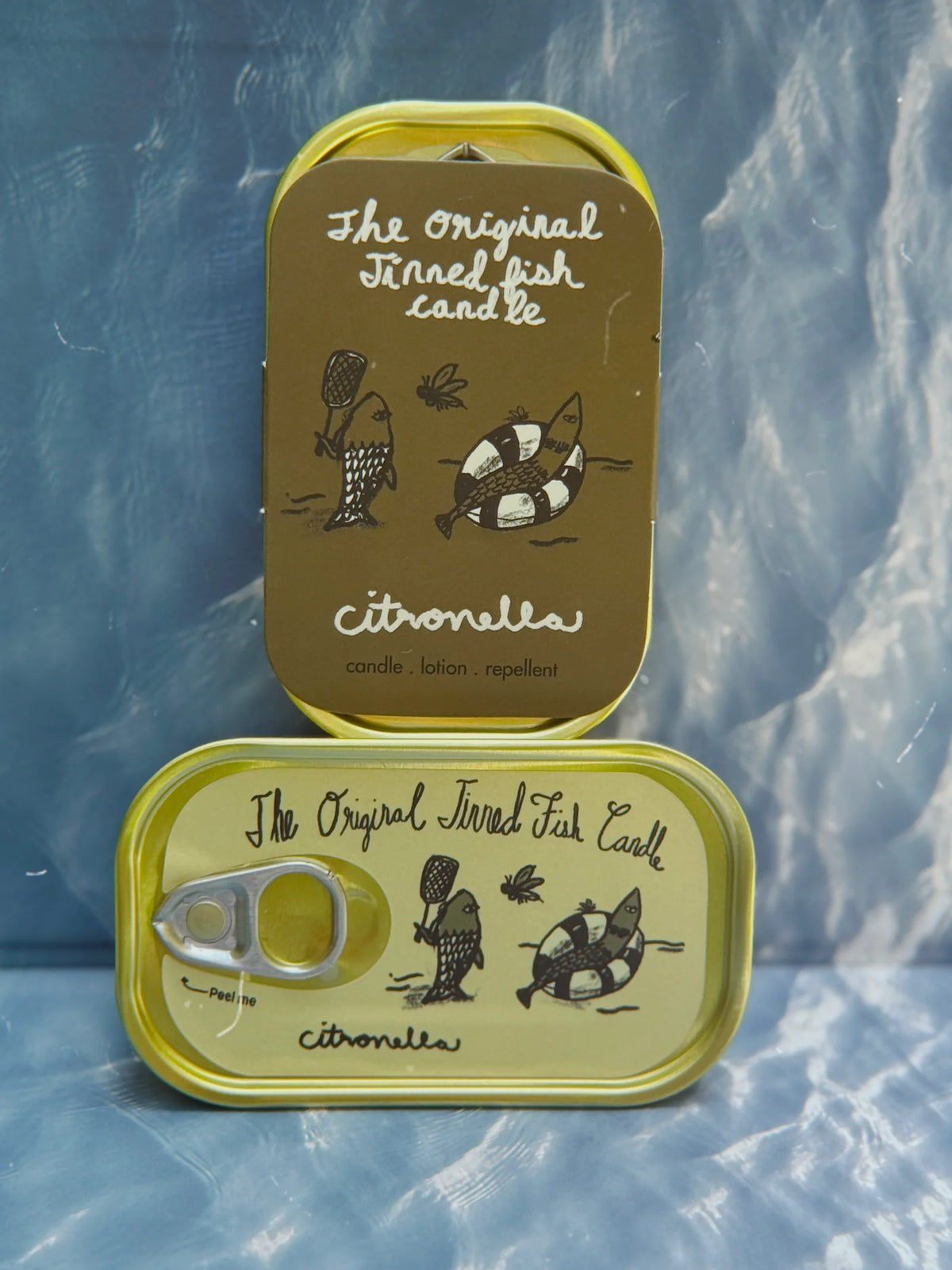 Citronella Tinned Fish Candle