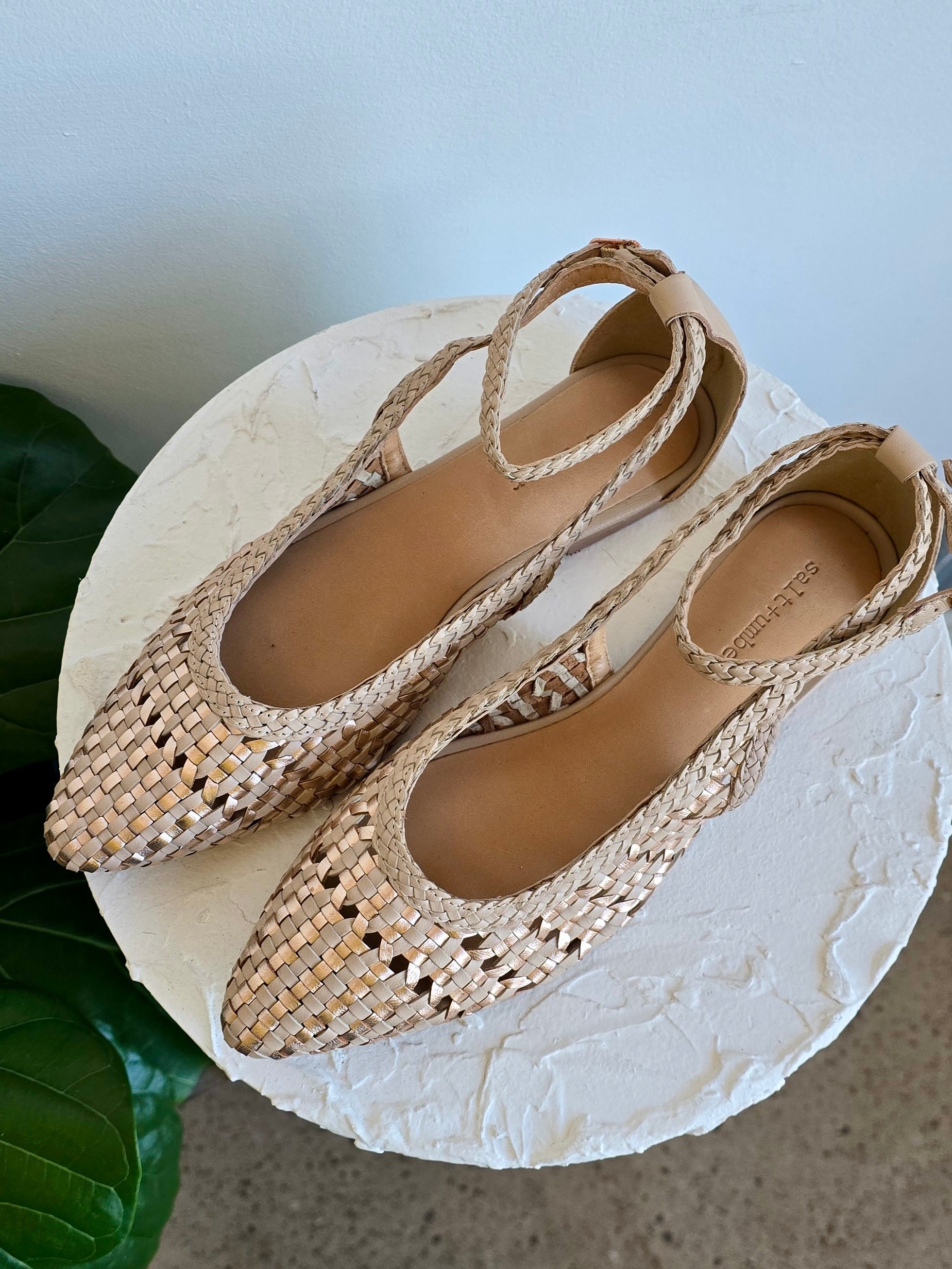 HELENA - NUDE /GOLD MULTI