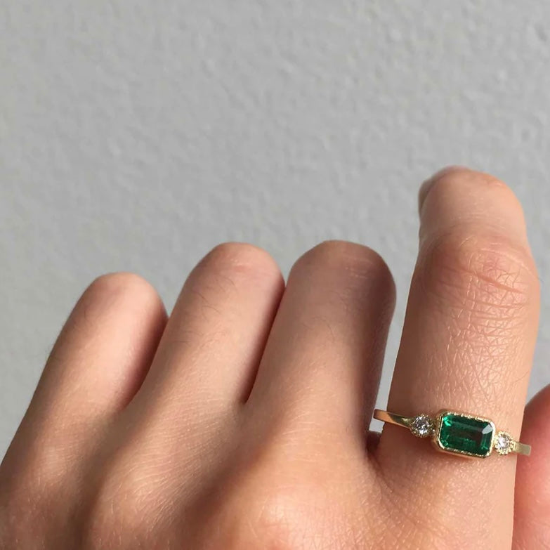 Emerald Lexie Ring