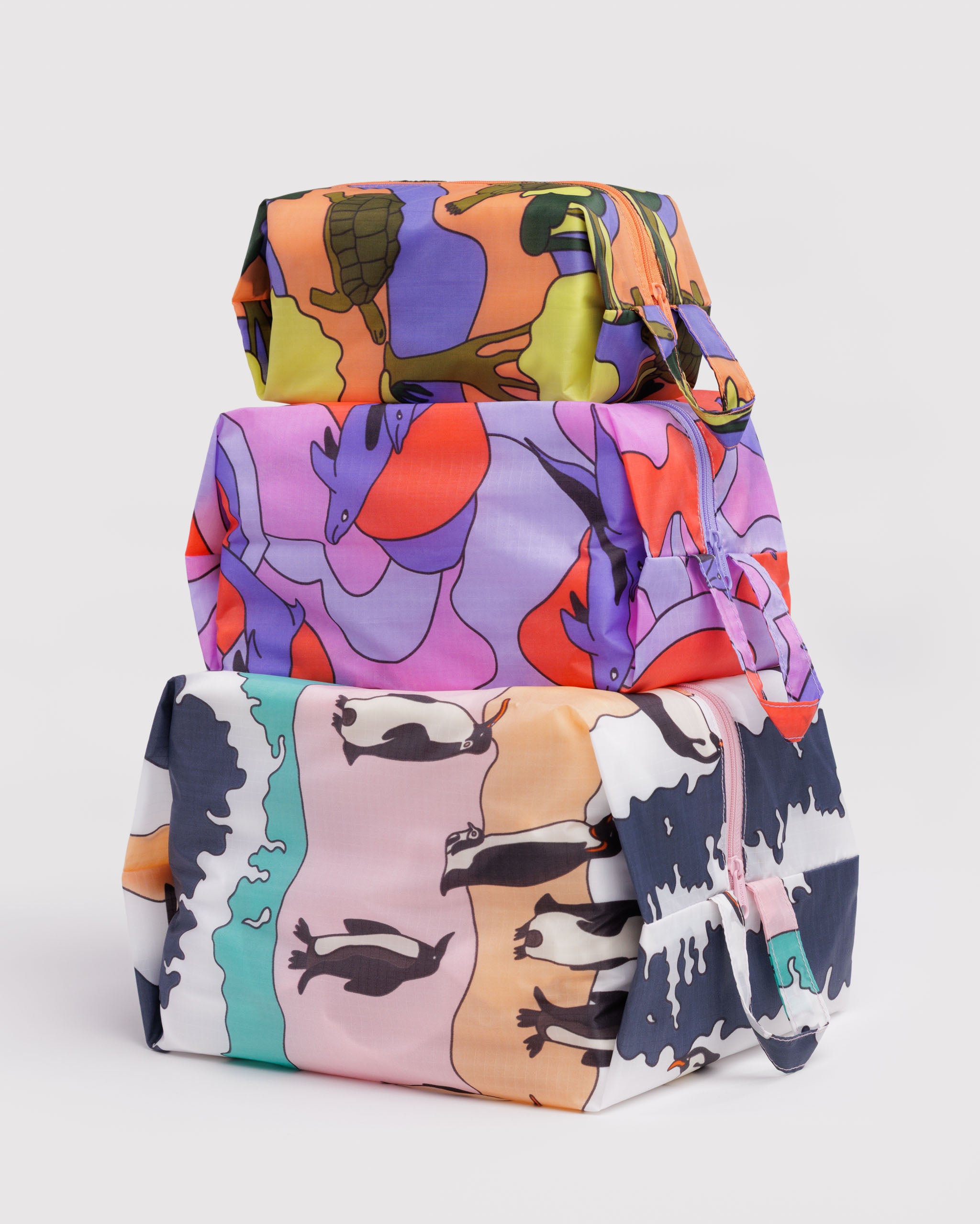 3D Zip Set in Vacation Animals