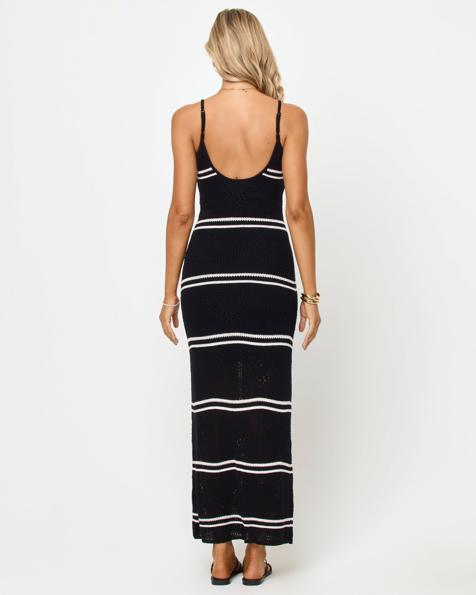 Heart To Heart Dress - Black-Cream