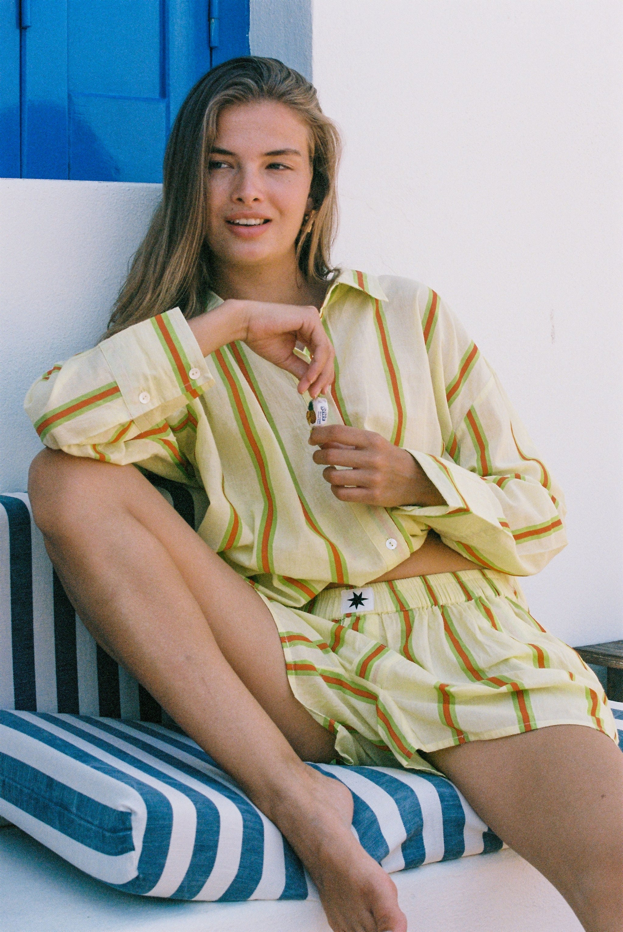 Sandy Stripe Vines Shirt