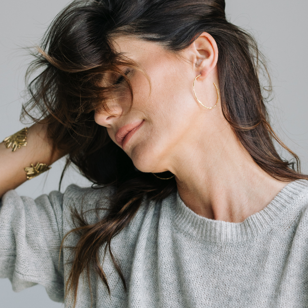 Ronnie Large (twig) Hoops