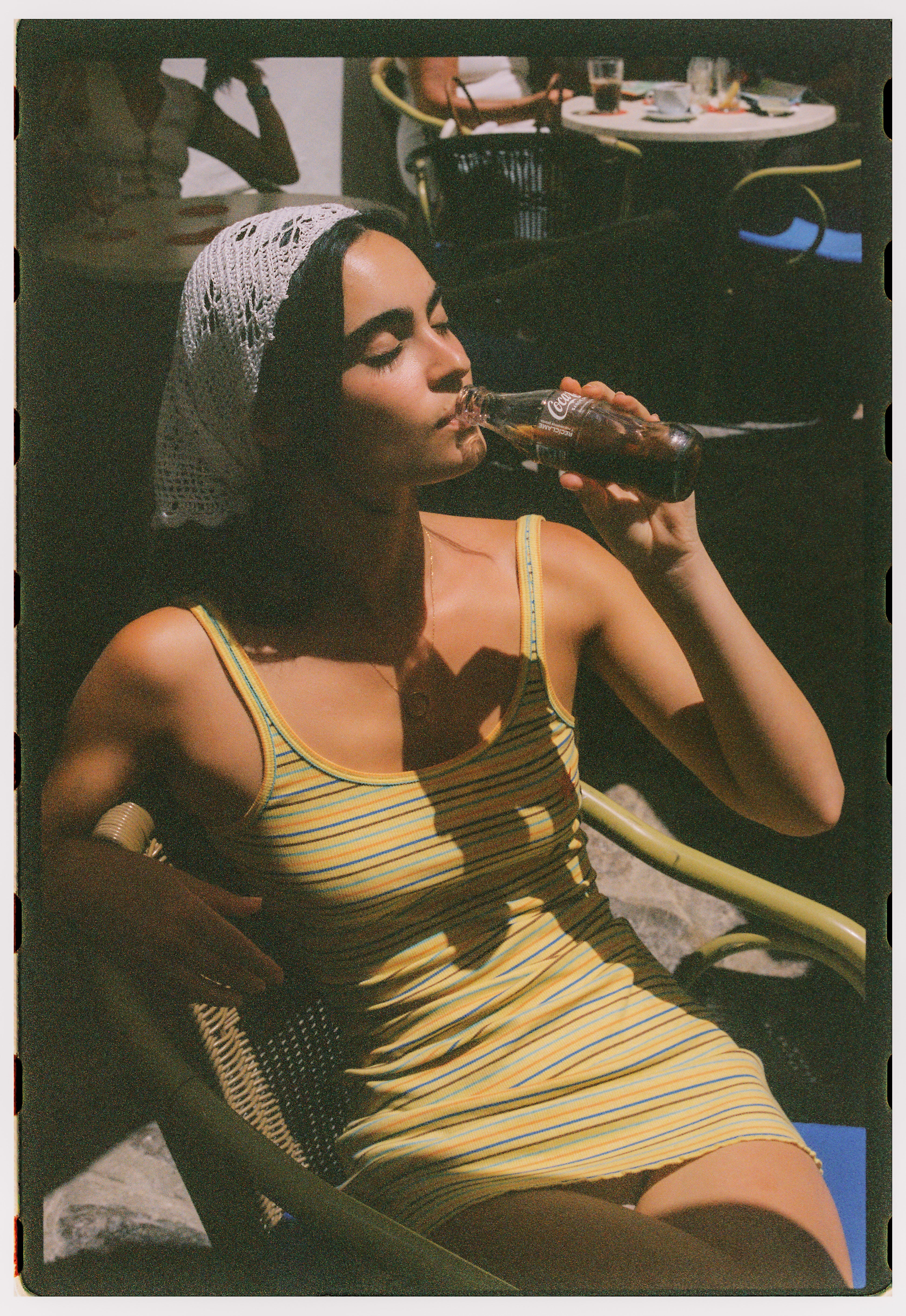 Lemon Striper Mini Dress