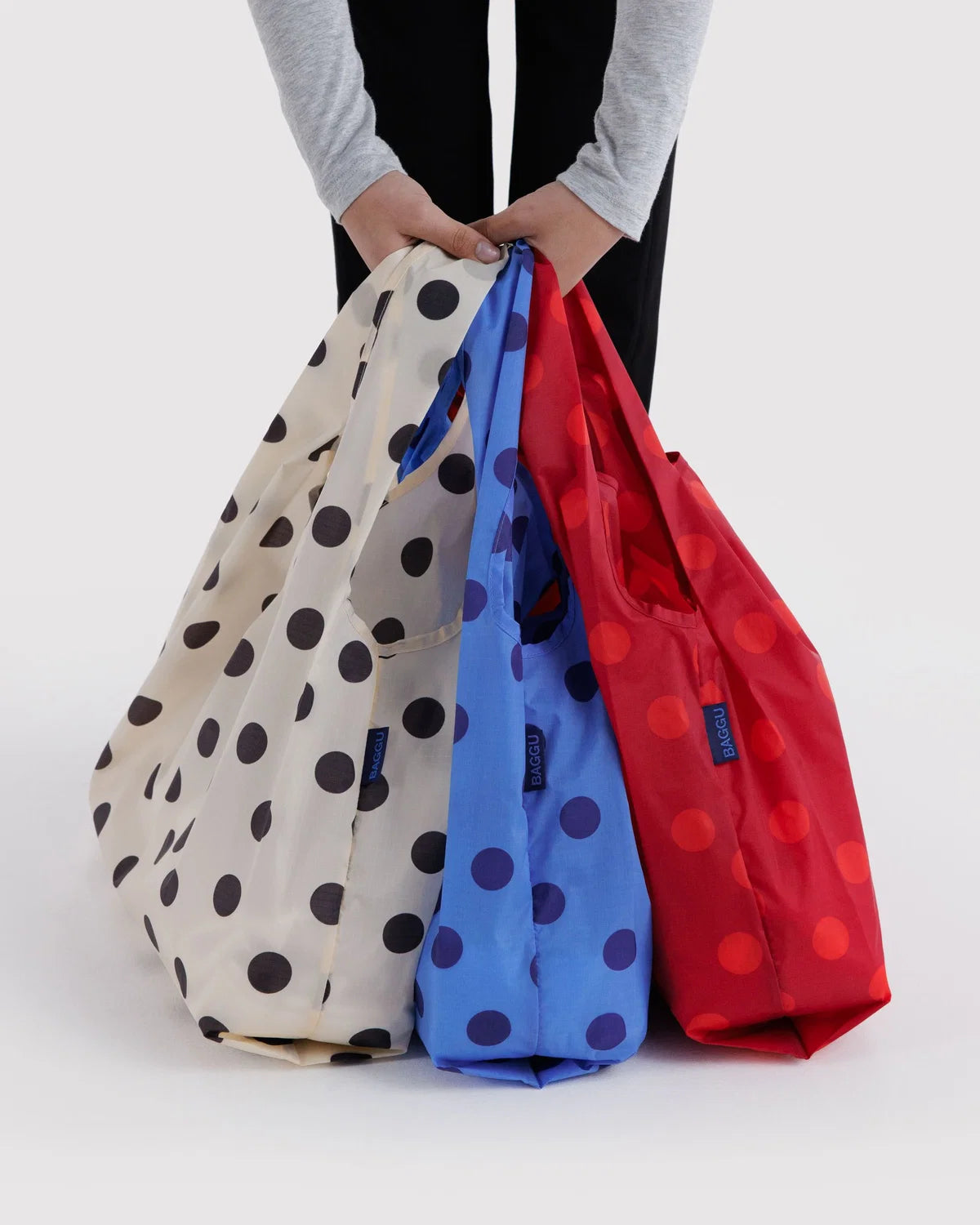 Standard Baggu Set of 3 in Polka Dot Mix