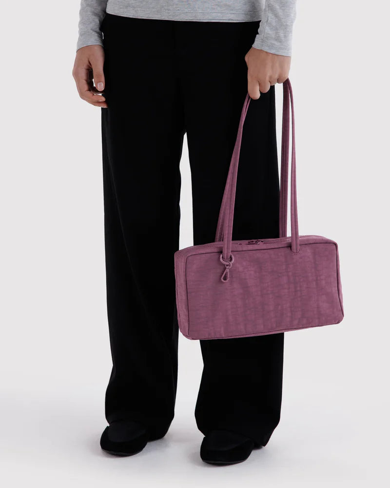 Nylon Bowler Bag in Wild Plum