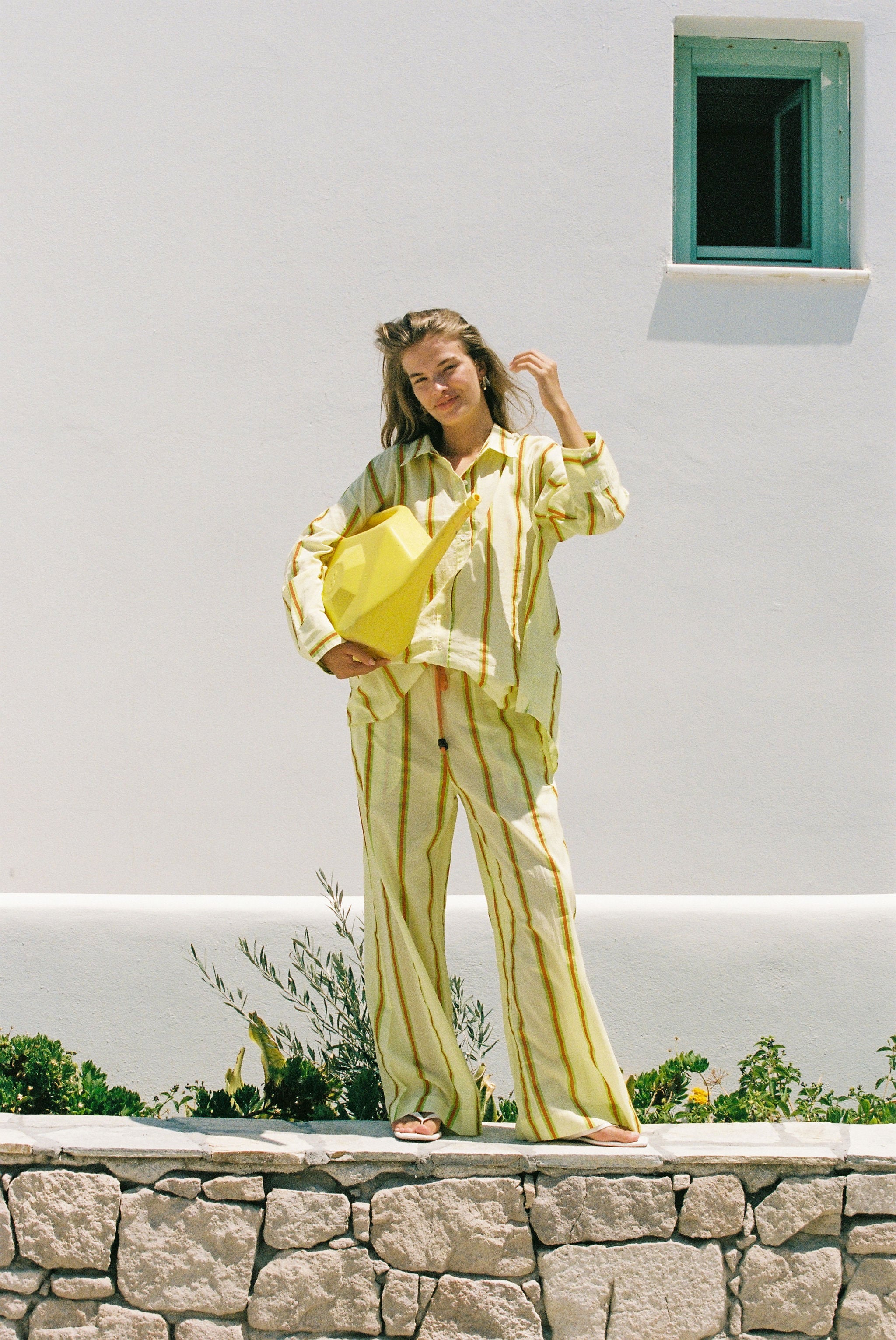 Sandy Stripe Vines Shirt