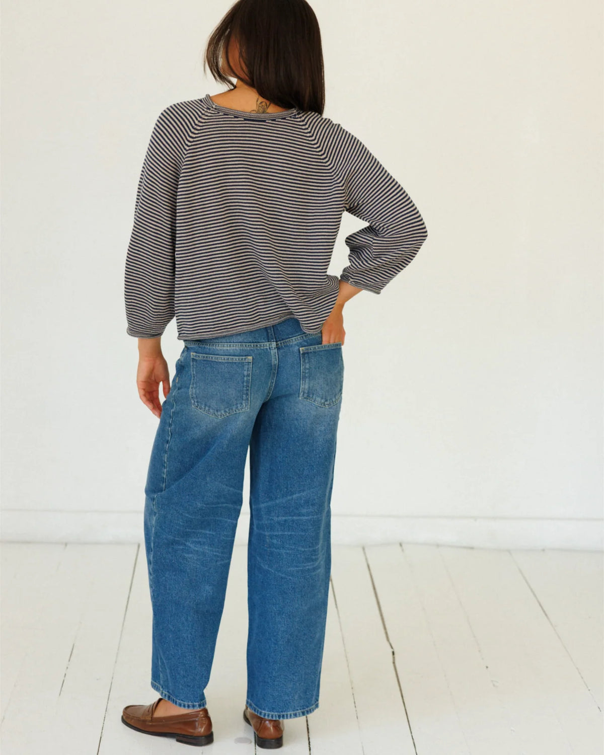Jeanie Sweater in Blue Stripe