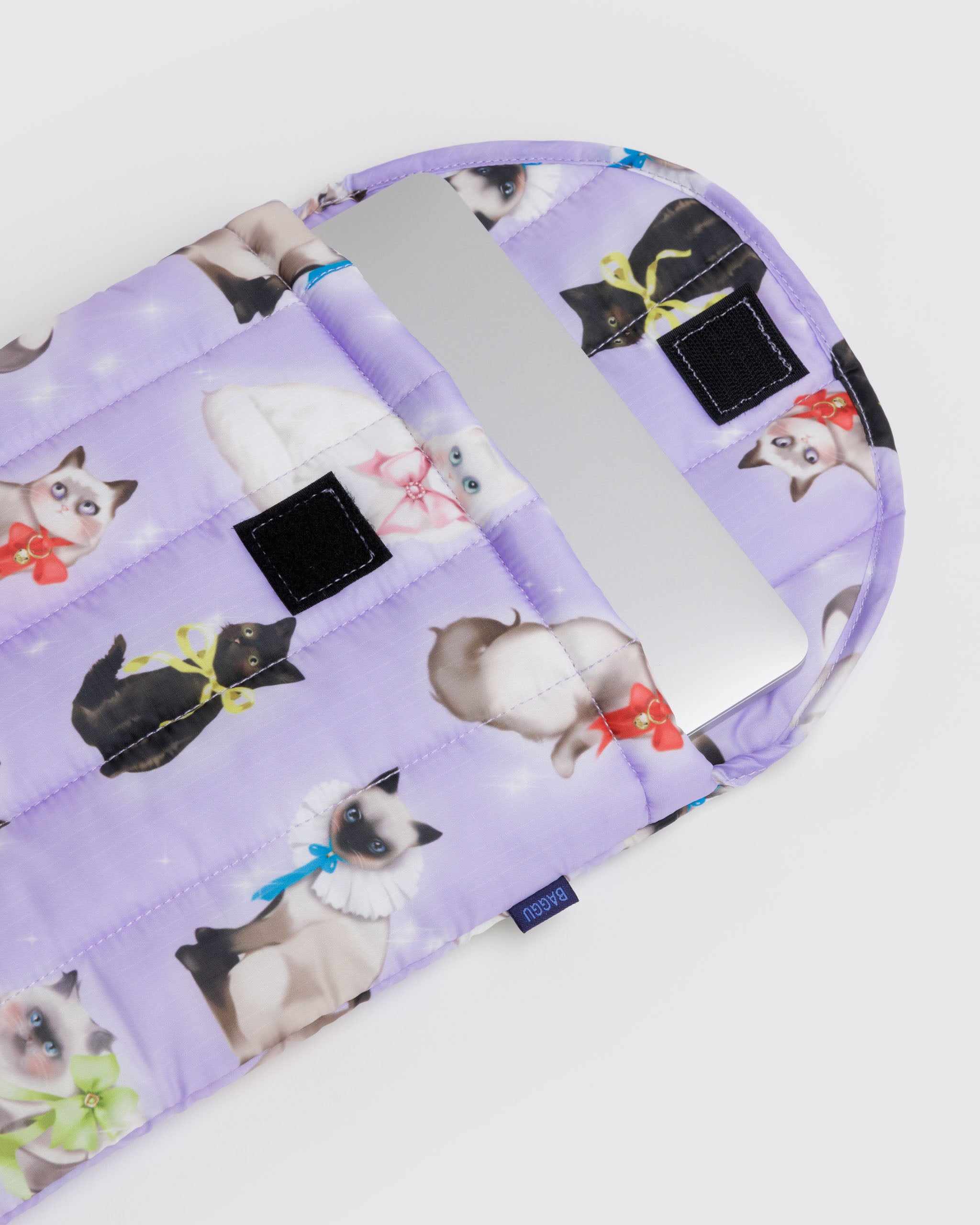 Puffy Laptop Sleeve 13”/14” in Fancy Cats