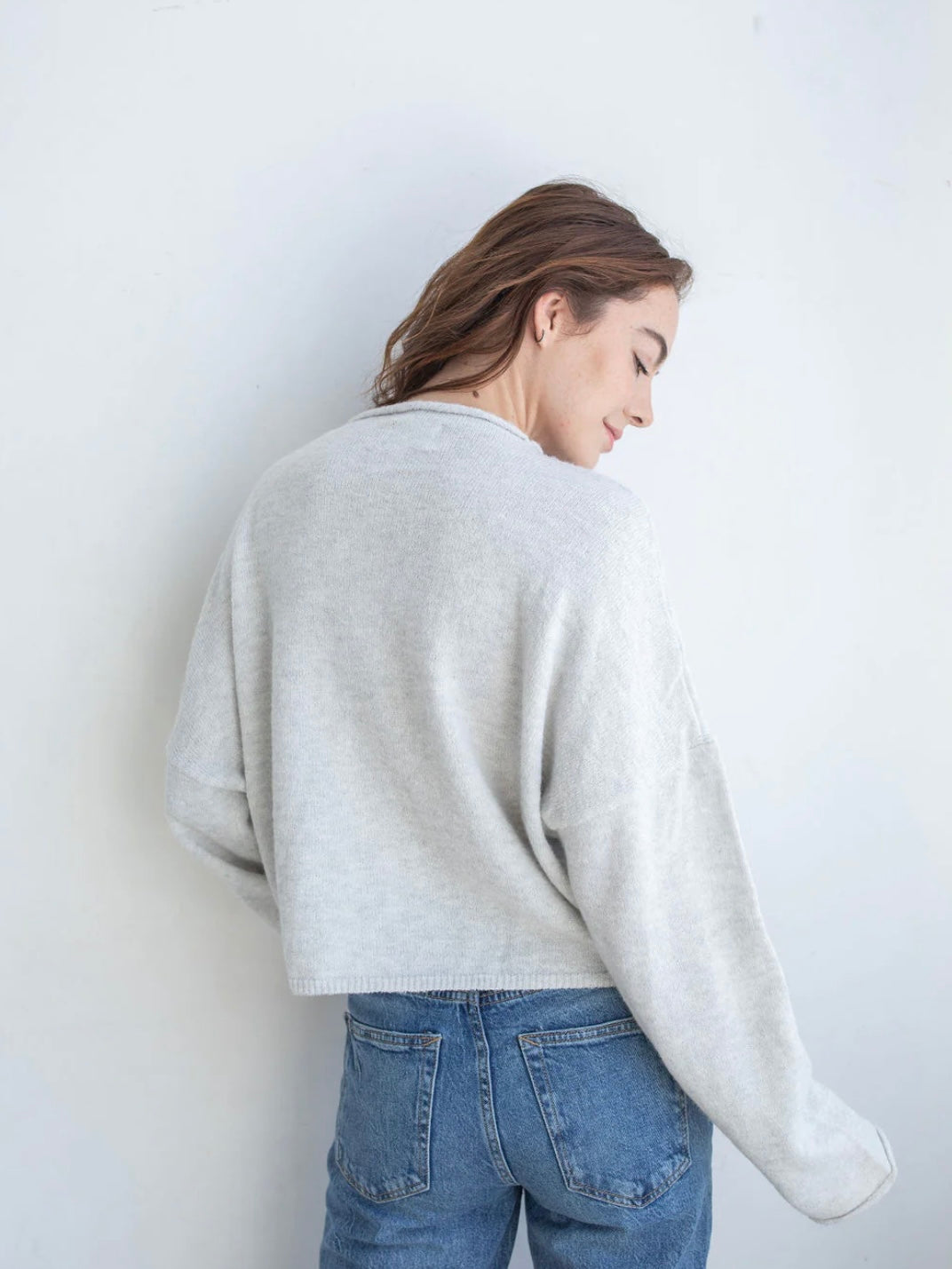 Maisie Sweater in Light Grey
