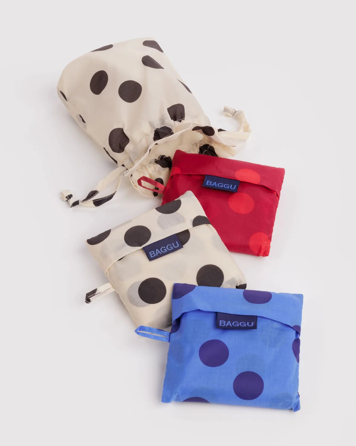 Standard Baggu Set of 3 in Polka Dot Mix