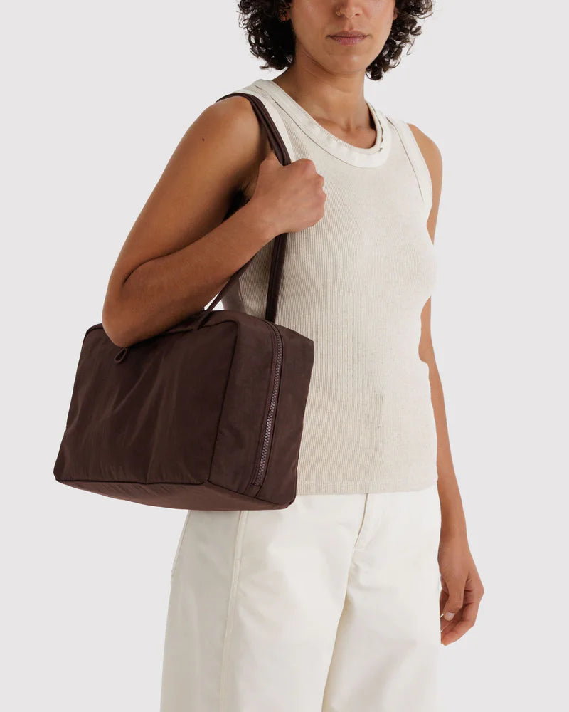 Medium Bowler Bag in Coffee