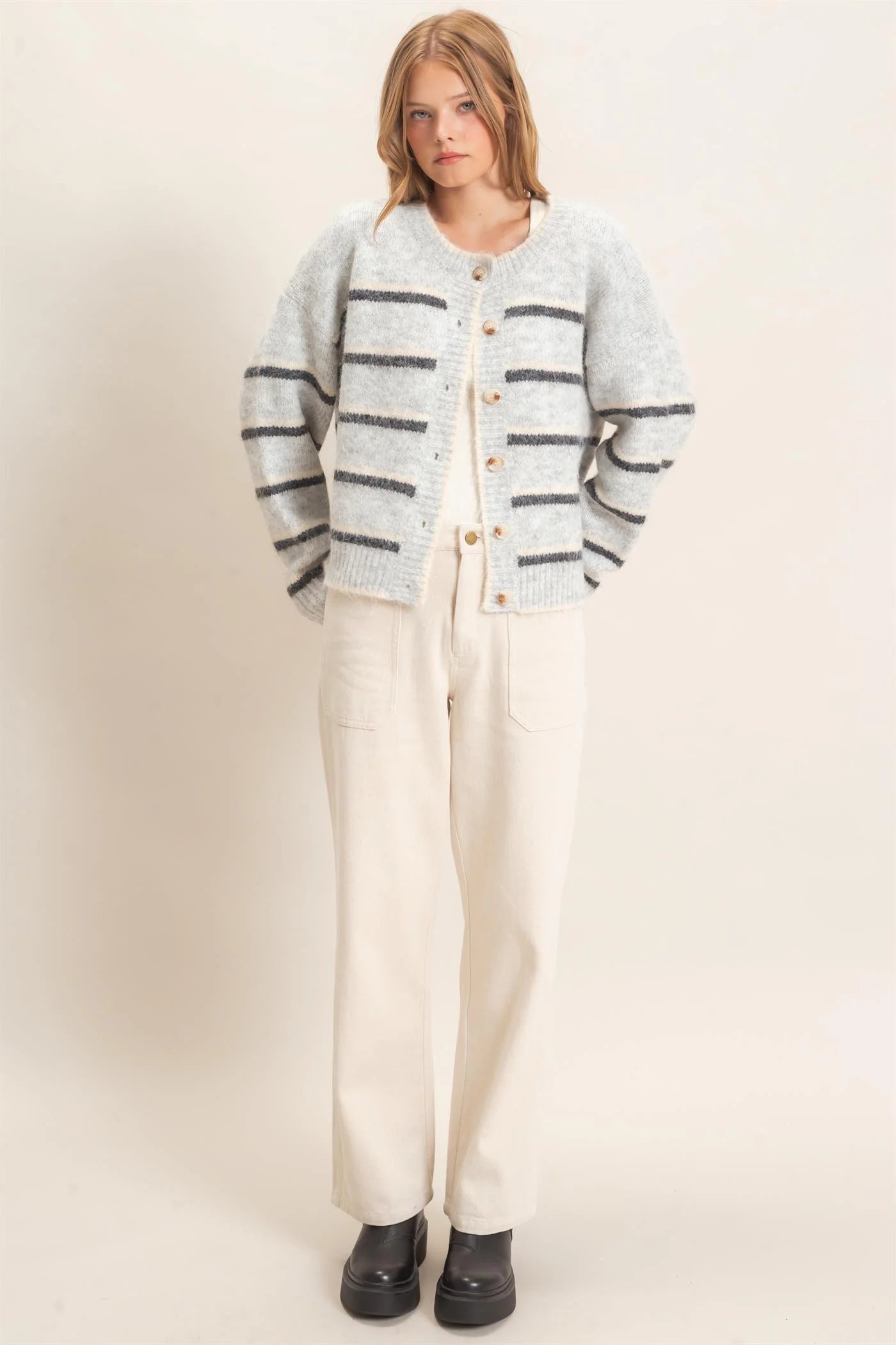 Jennie Stripe Cardigan