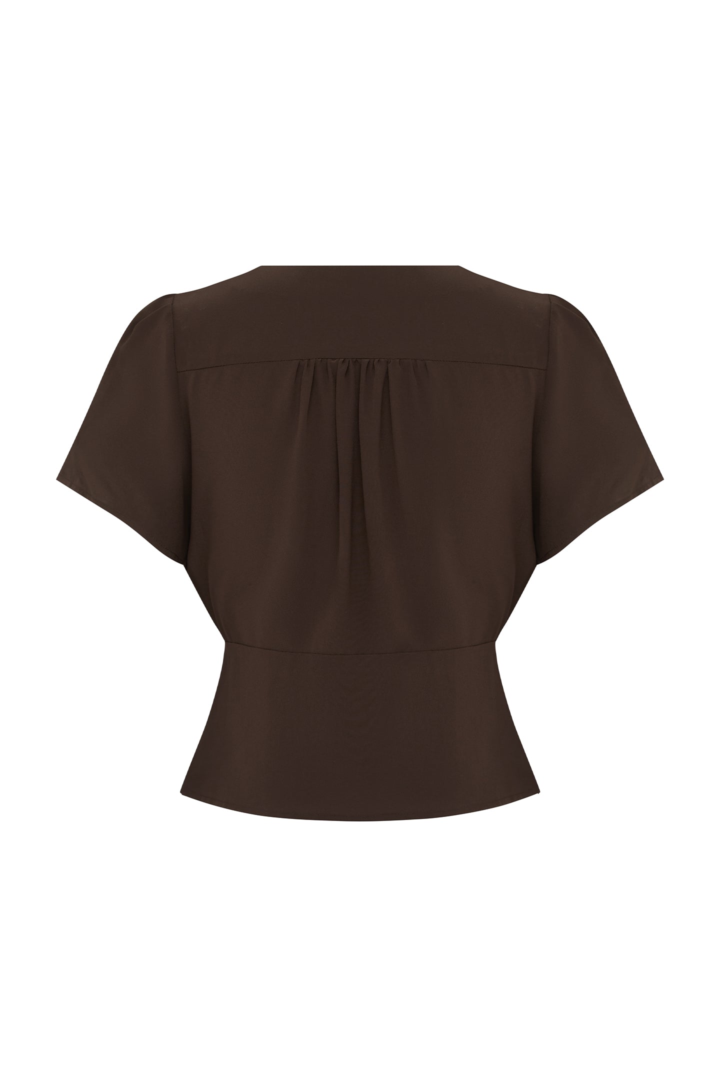 Cap Sleeve Blouse in Ciocco