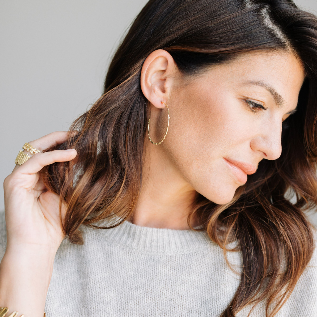 Ronnie Large (twig) Hoops