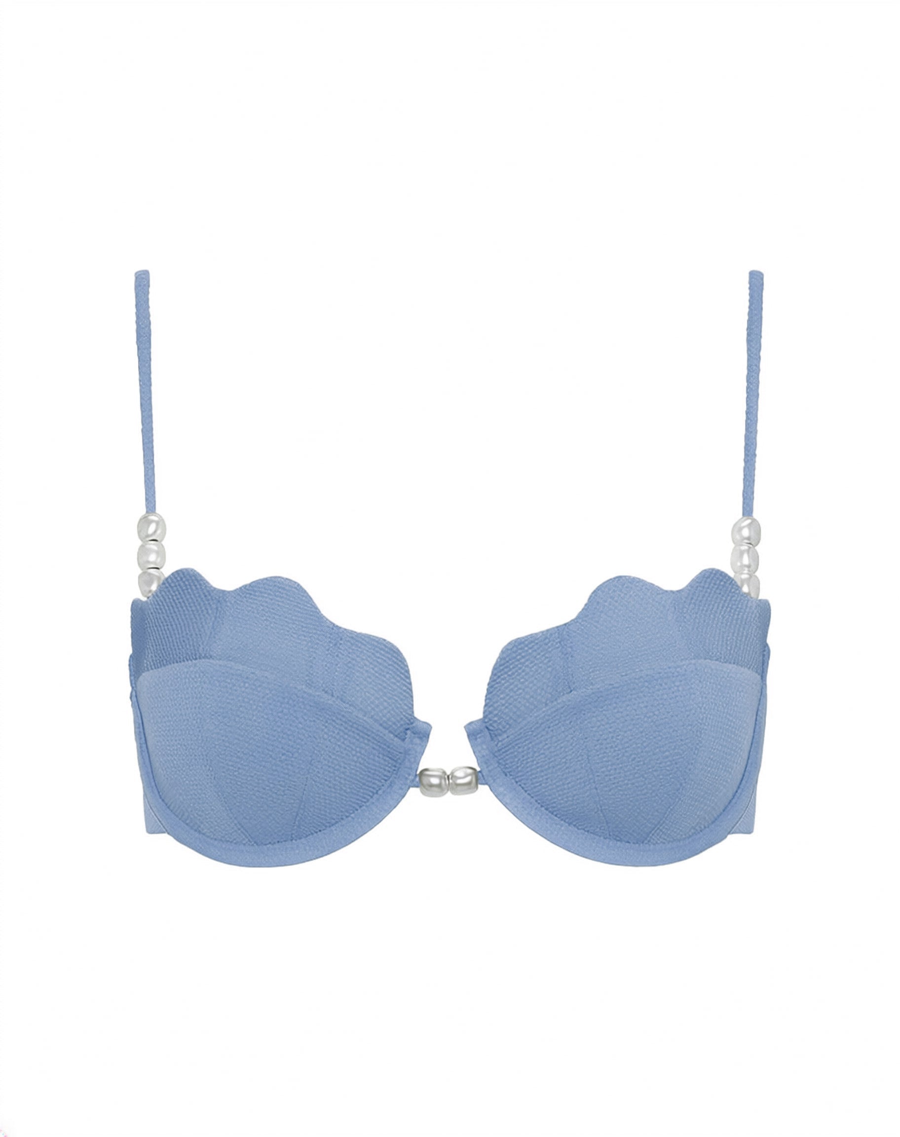 Sunrise Shell Bikini Top - Chambray