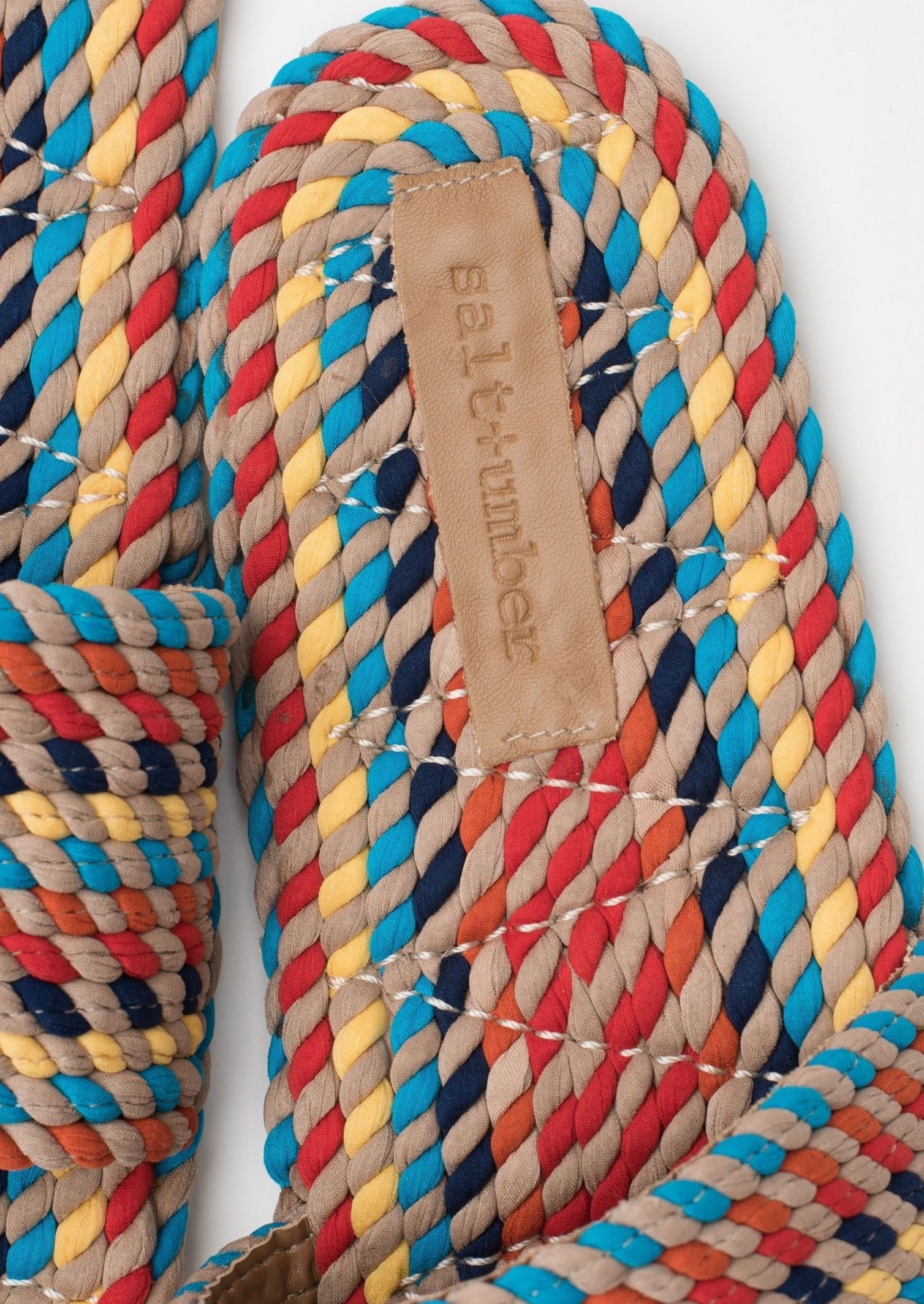 SUNNY-RAINBOW MULTI vegan rope slide sandal