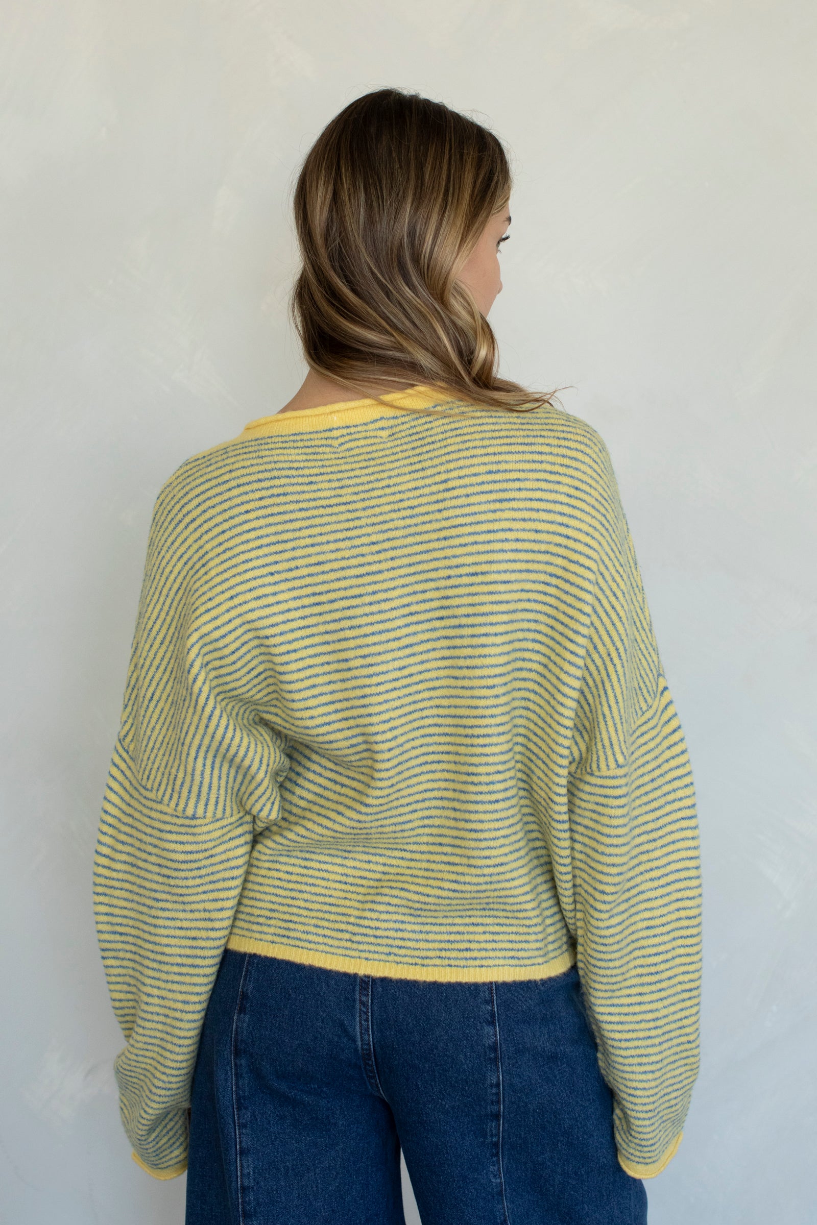 Maisie Sweater in Mini Butter Stripe