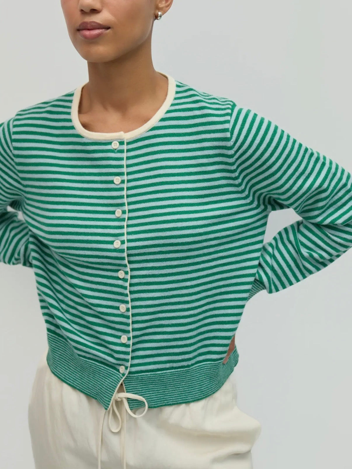 Ruby Cardigan in Garden Green