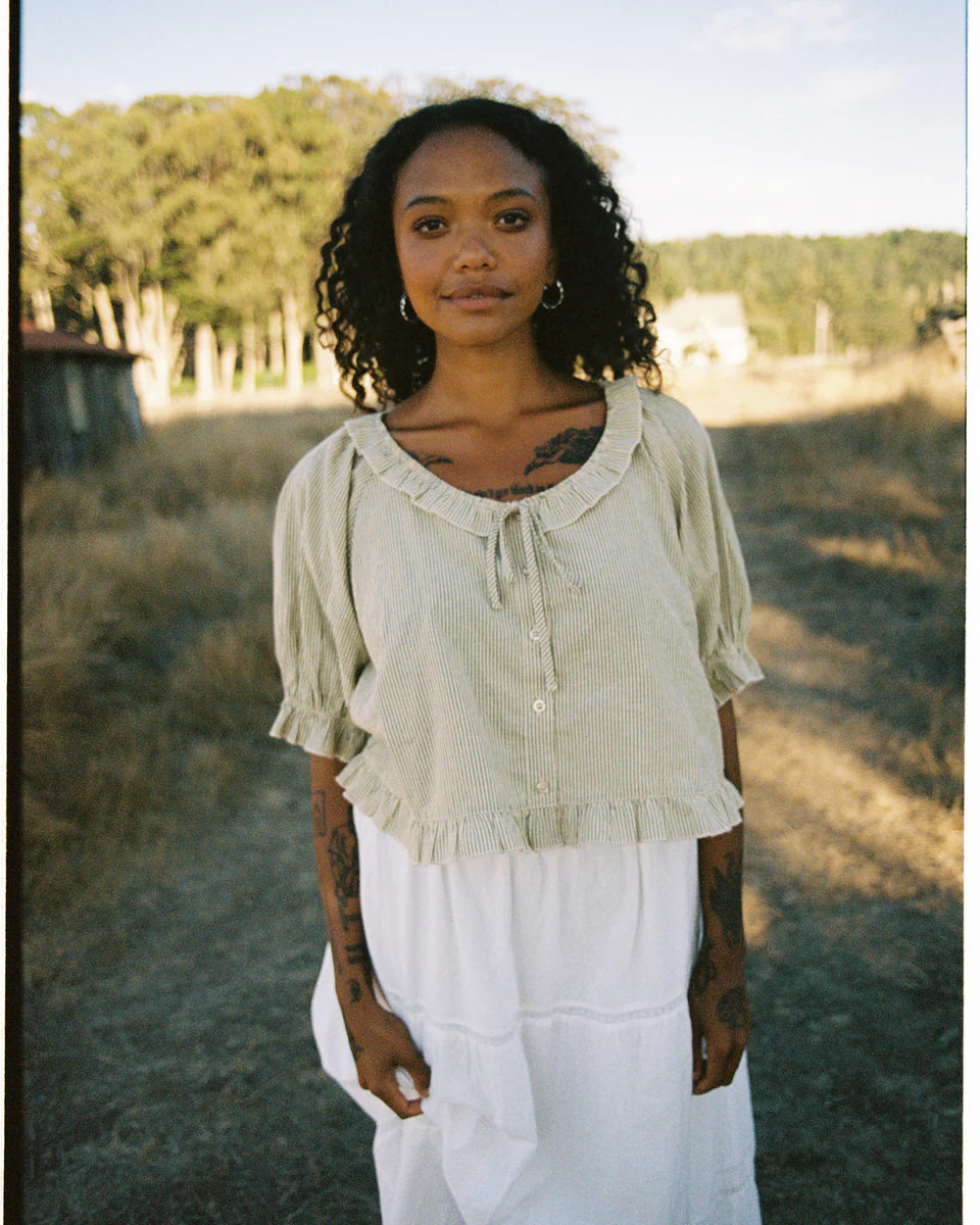 Romeo Set in Green Stripe