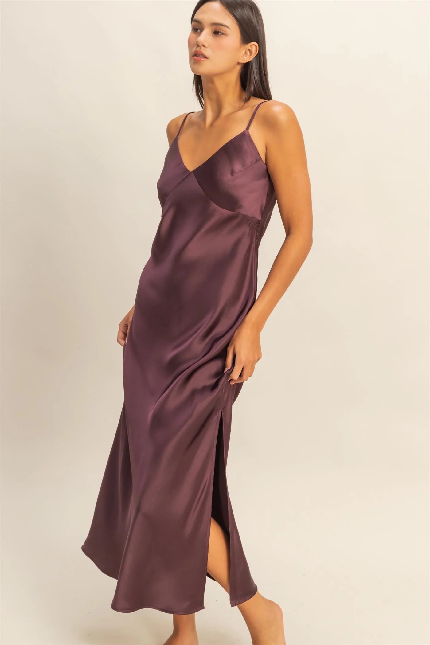 Saoirse Maxi Dress in Burgundy