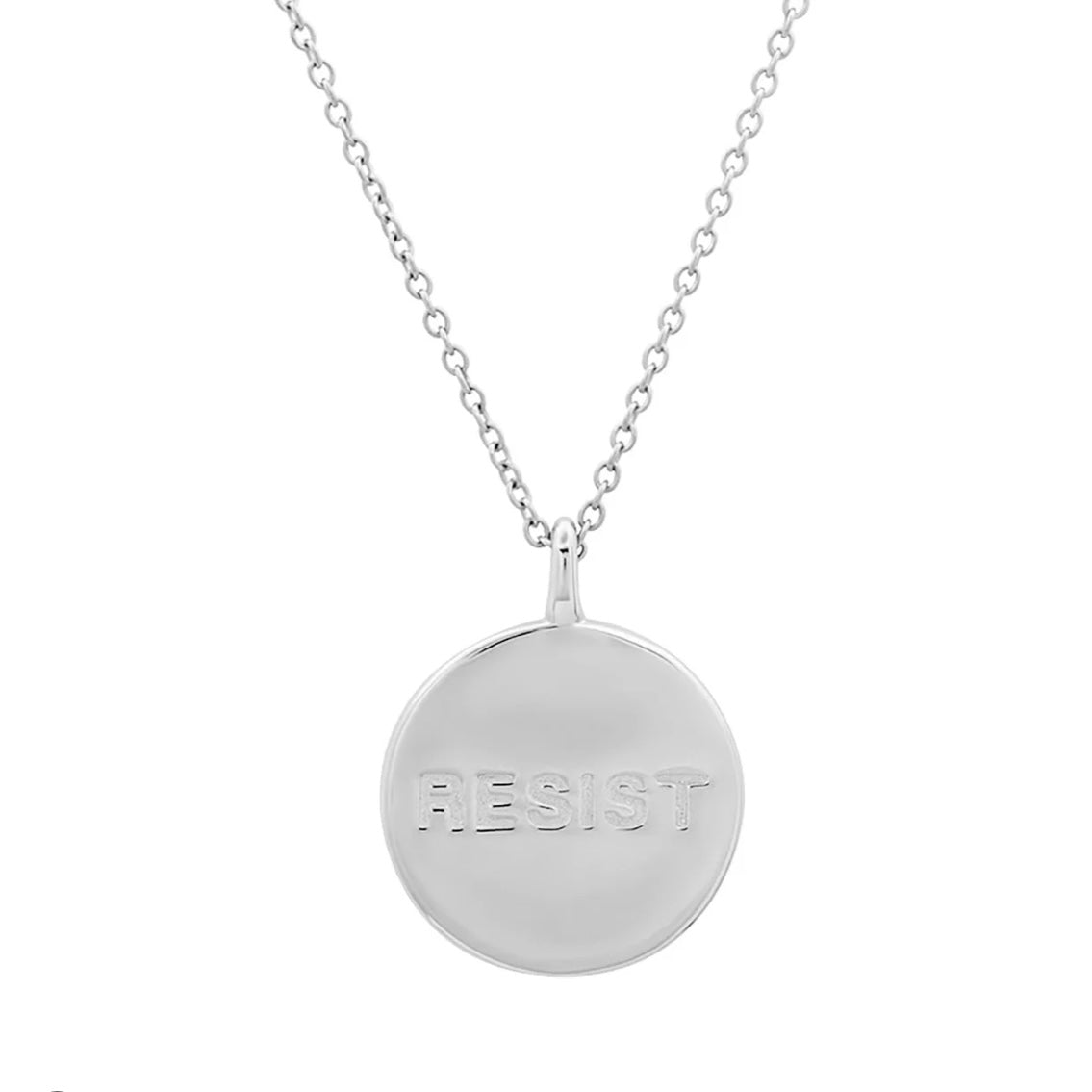 Engraved Resist Pendant Necklace