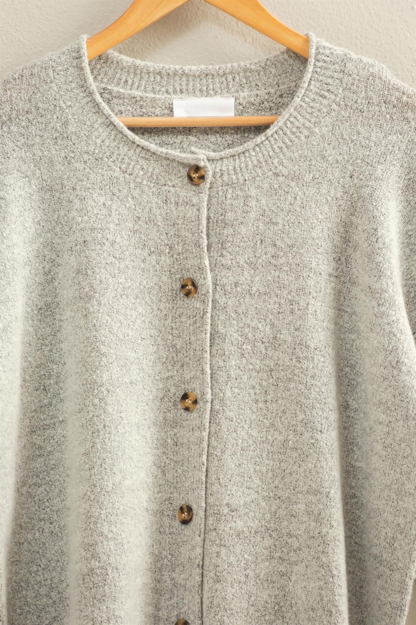 Parker Cardigan in Heather Grey