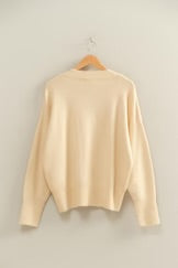Rhett Pullover Sweater in Cream