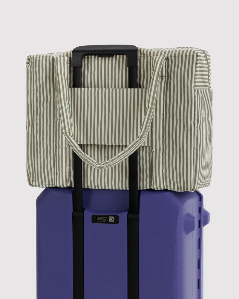 Cloud Carry On in Sage Stripe