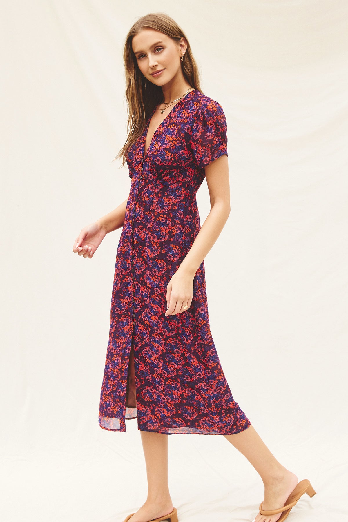 Blair Floral Midi Dress