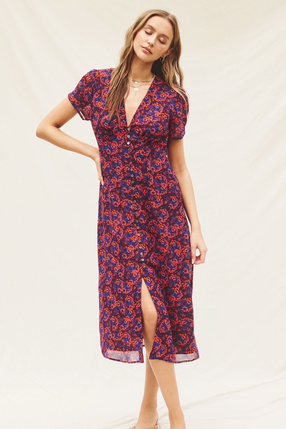 Blair Floral Midi Dress