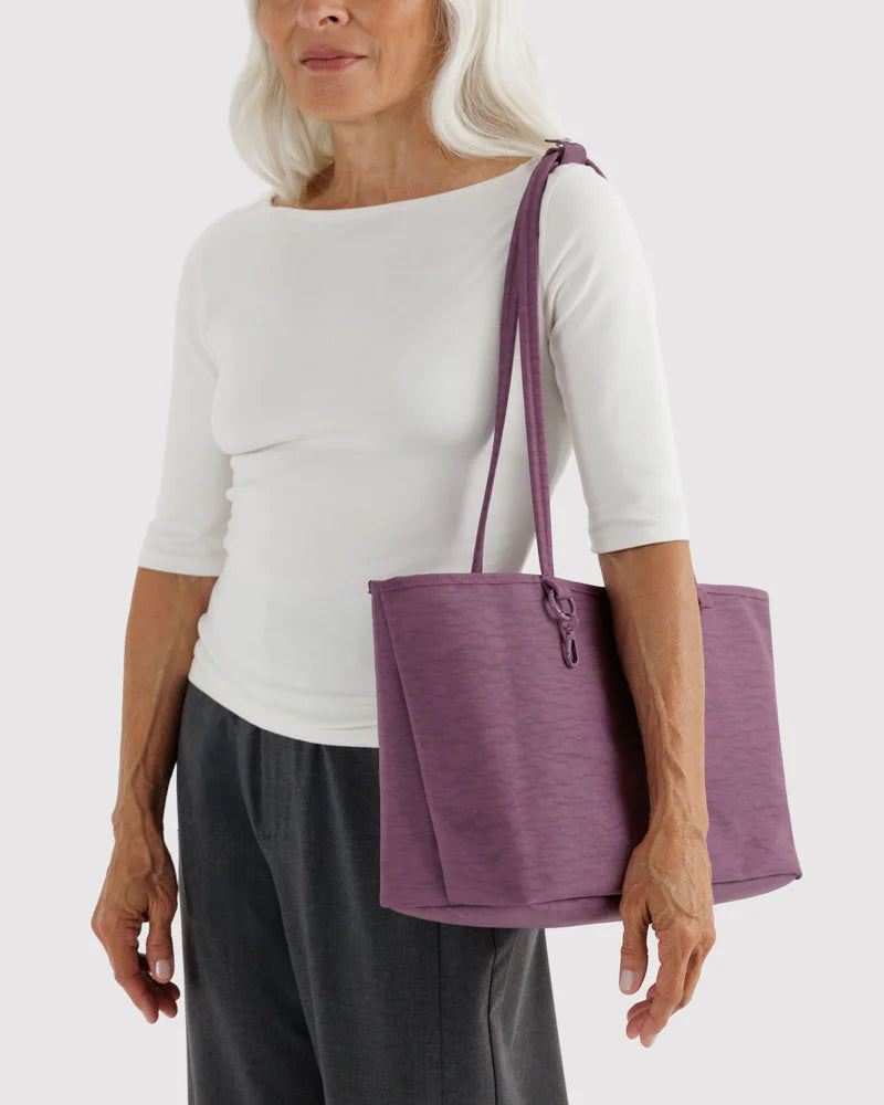Medium Nylon Reversible Tote in Wild Plum Mix