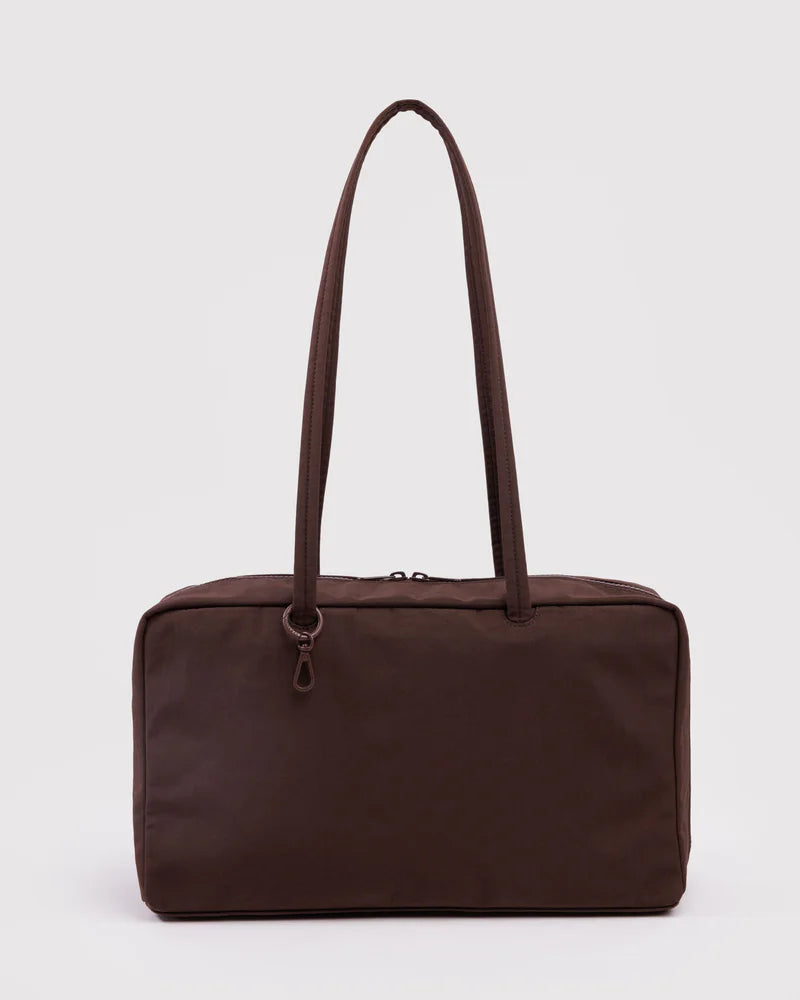 Medium Bowler Bag in Coffee