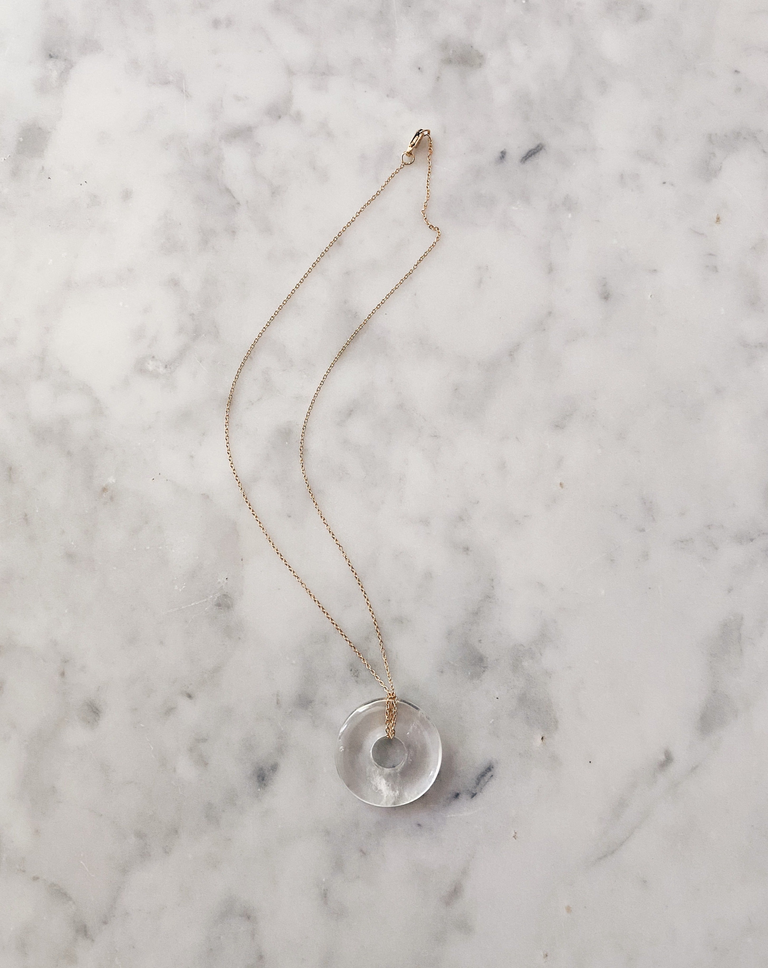 Beignet Necklace - Crystal