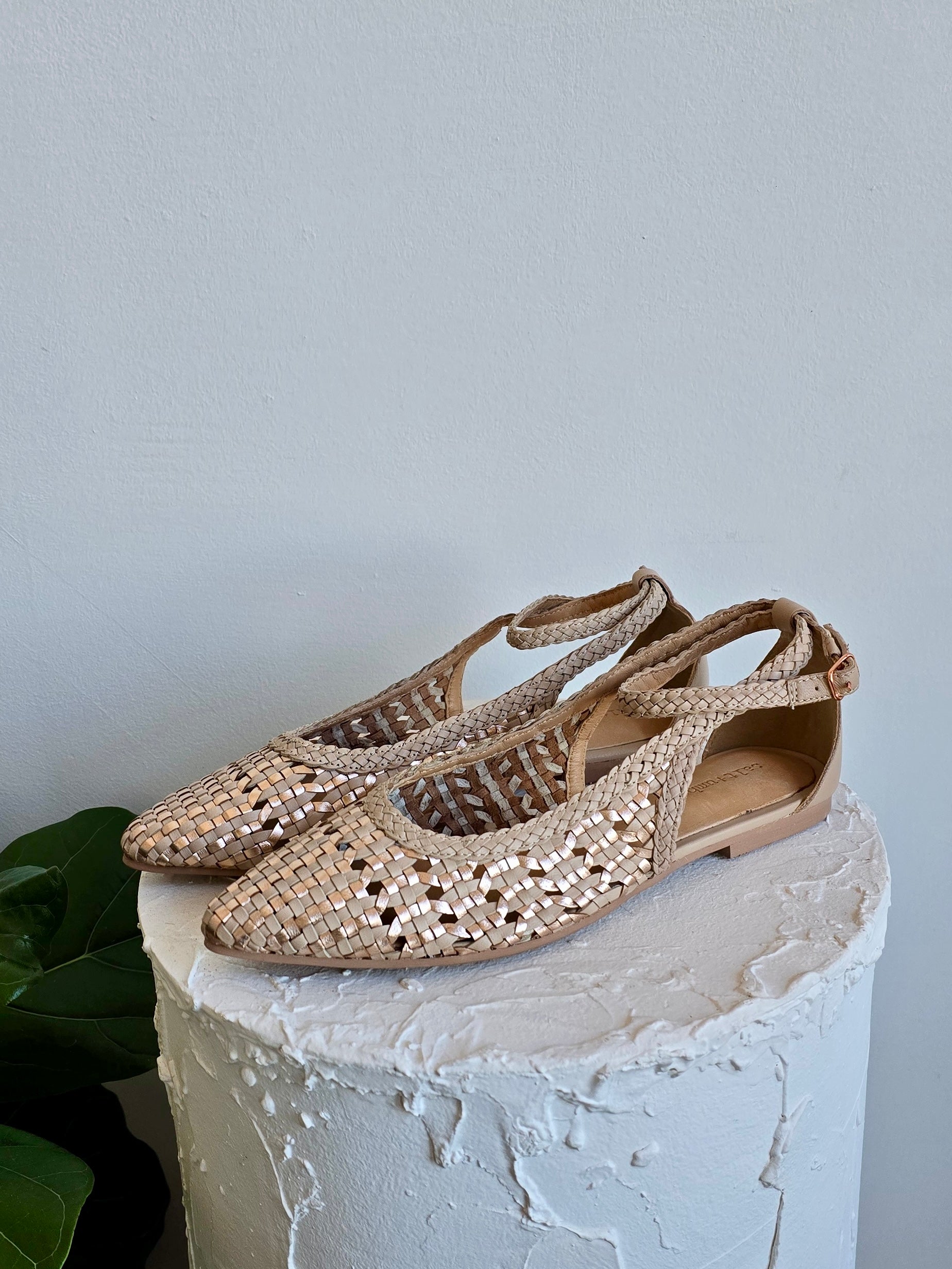 HELENA - NUDE /GOLD MULTI