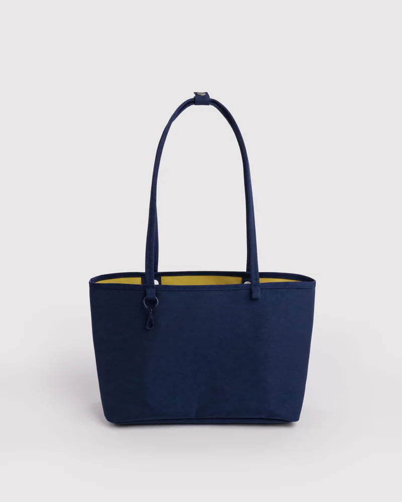 Medium Nylon Reversible Tote in Navy Mix